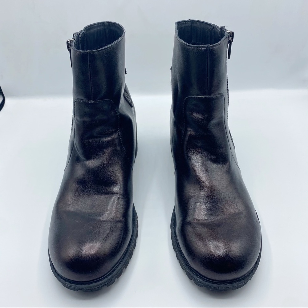 BOC Lug Sole Boots Metallic Brown Sz 10